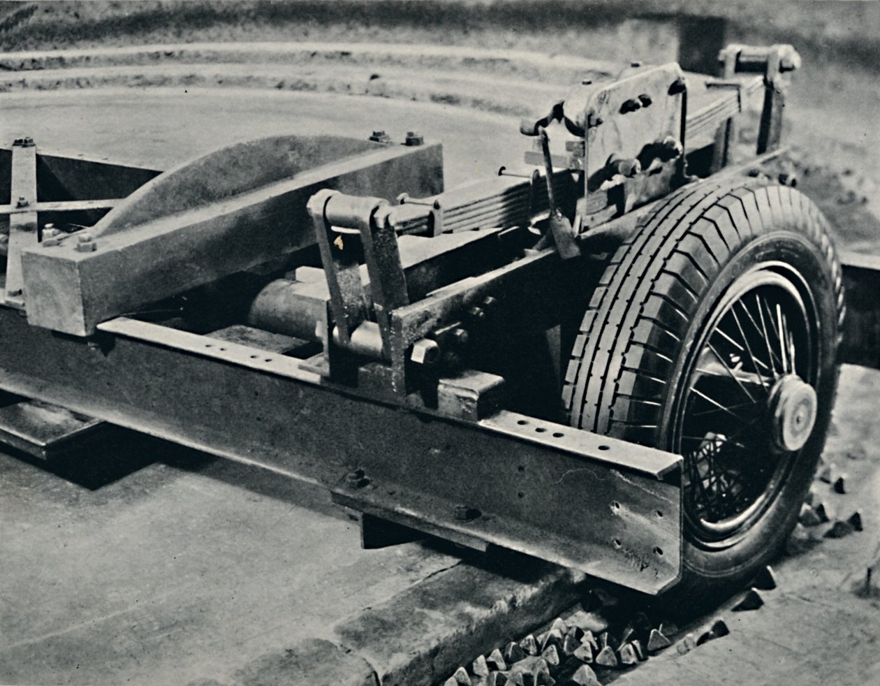 Test edilen bir roadster lastiği, 1937 by Unbekannt