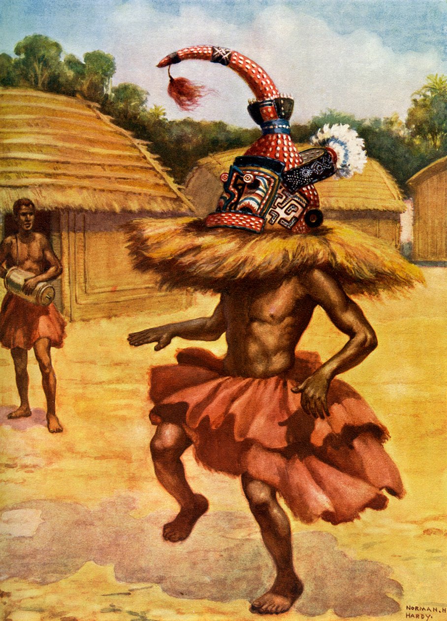 Gizli bir toplum, Musumba, Aşağı Kongo by Unbekannt