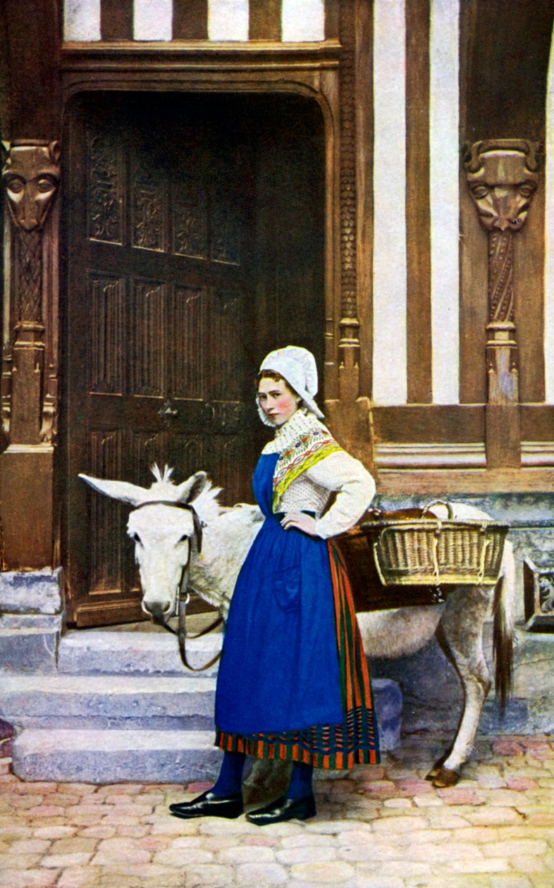 Normandiyalı bir kadın, Fransa, c1922 by Unbekannt