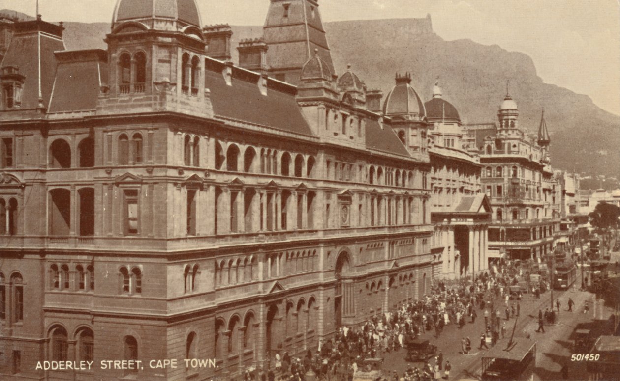 Adderley Caddesi, Cape Town, 20. yüzyılın başlarında. by Unbekannt