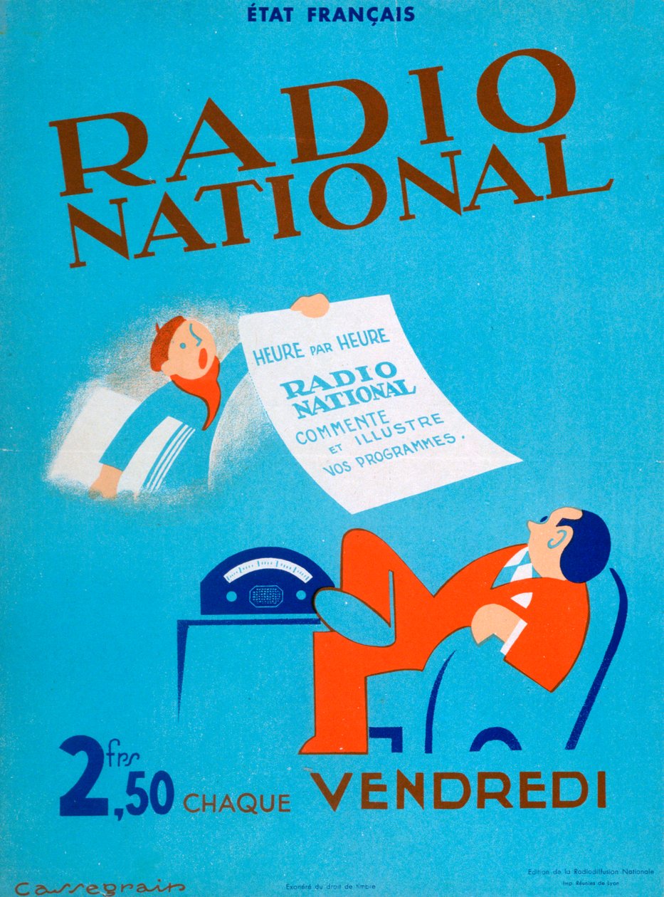 Fransız Radyosu Ulusal için reklam, 20. yüzyıl by Unbekannt