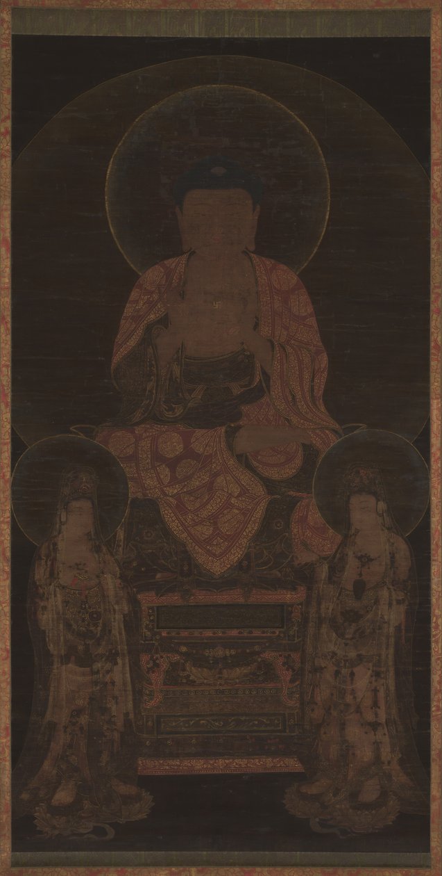 Amitabha üçlüsü, yaklaşık 13. yüzyıl. by Unbekannt