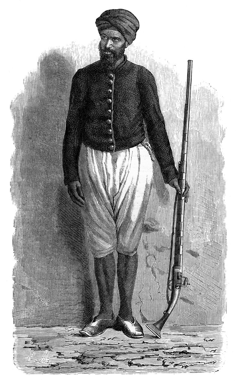 Tunuslu bir Arap askeri, c1890 by Unbekannt