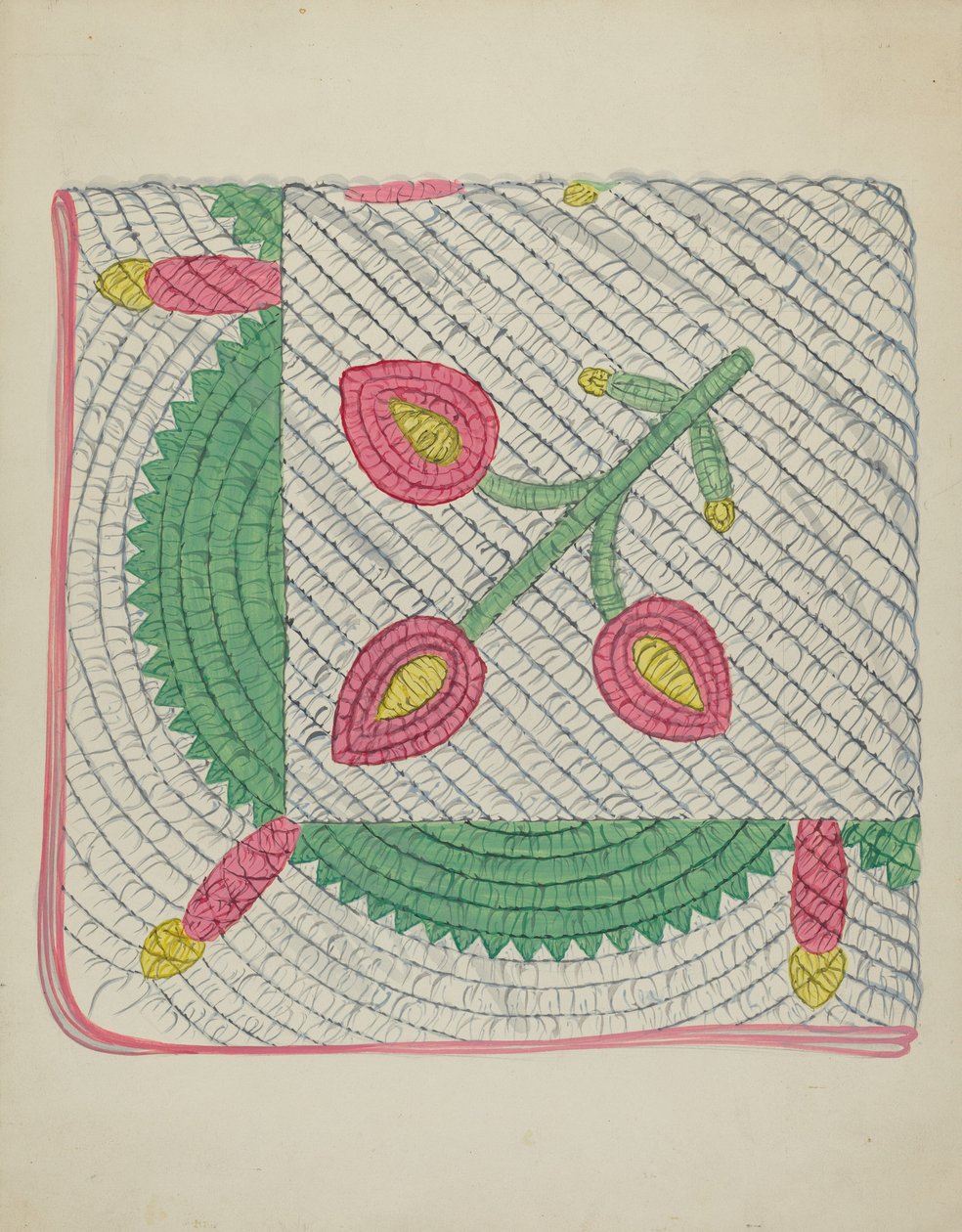 Aplike Yorgan, c. 1936. by Unbekannt