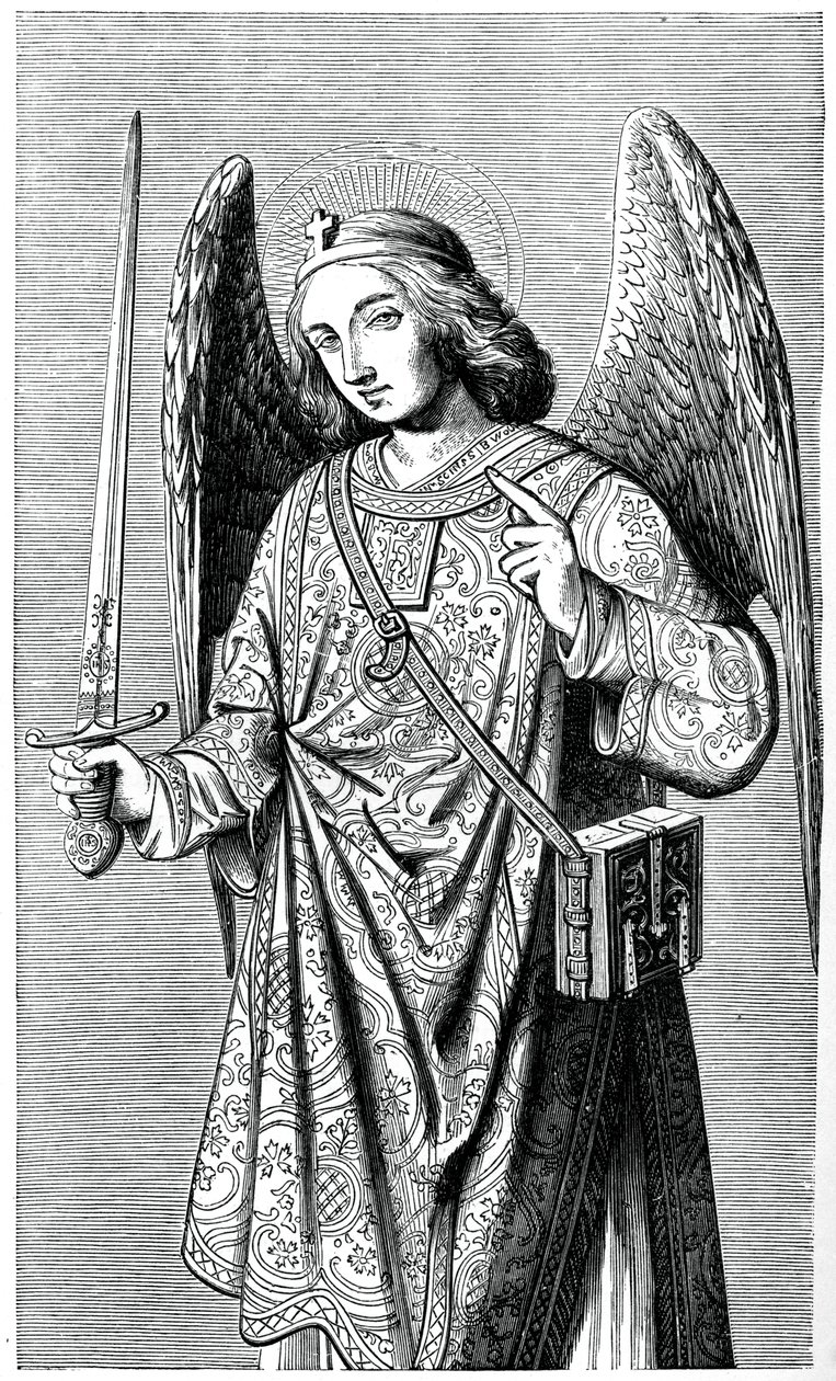 Başmelek Aziz Michael, 1870 by Unbekannt