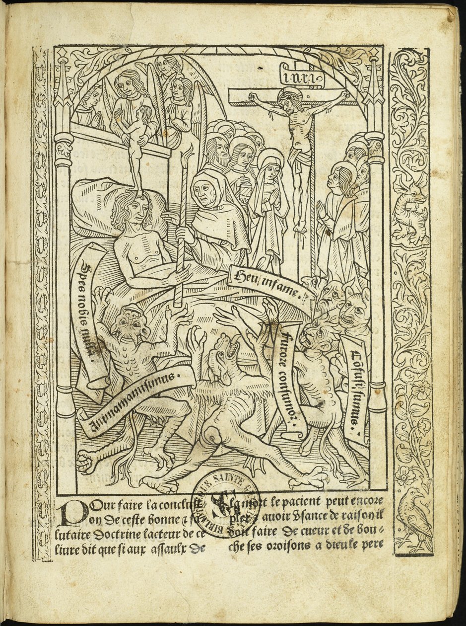 Ars moriendi Ölme Sanatı, 1496. by Unbekannt