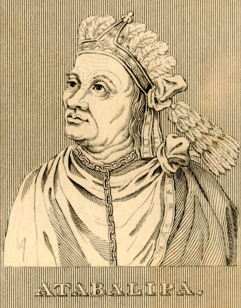 Atabalipa, c1502-1533, 1830. by Unbekannt