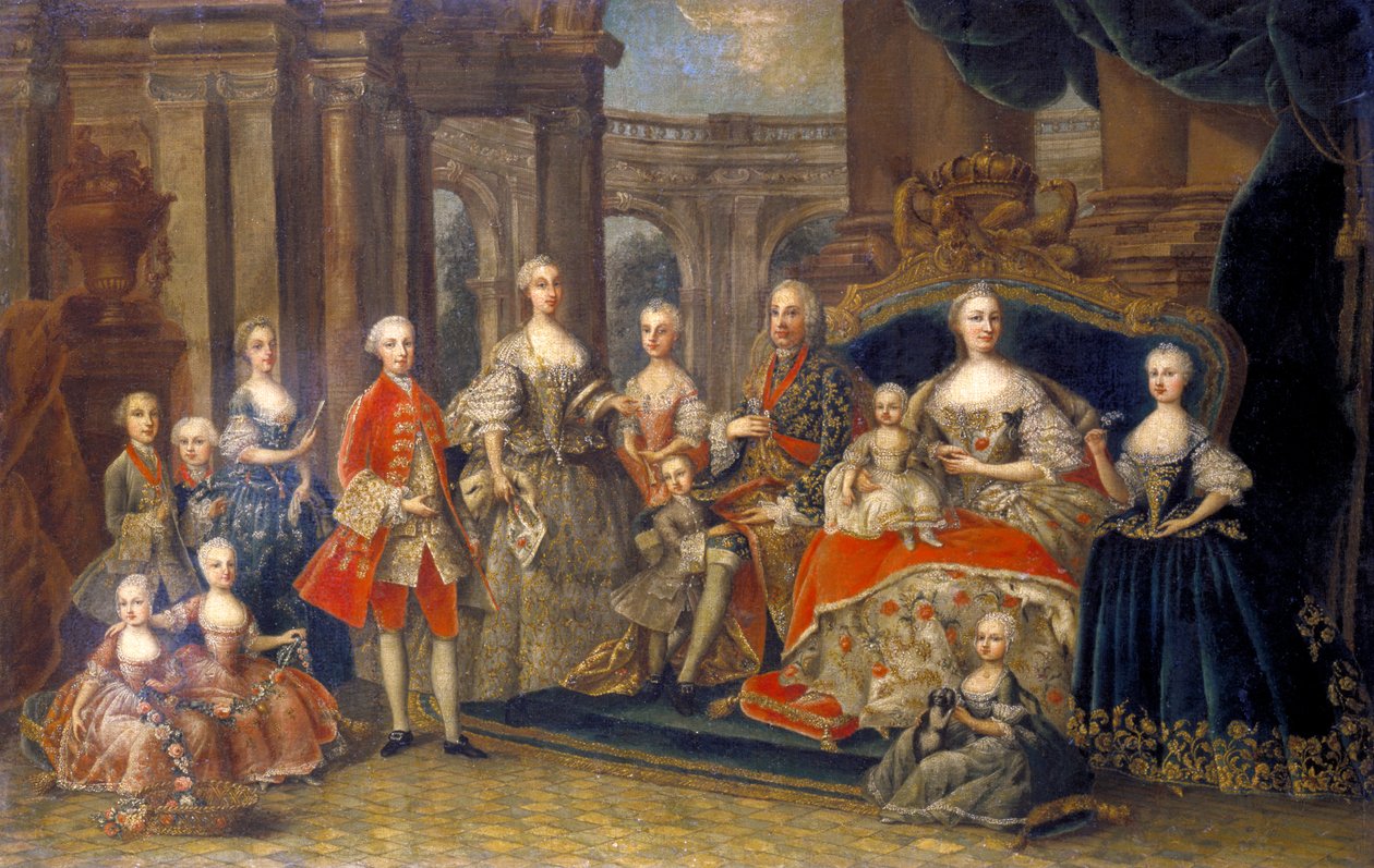 Avusturya İmparatorluk Ailesi, c1764 by Unbekannt