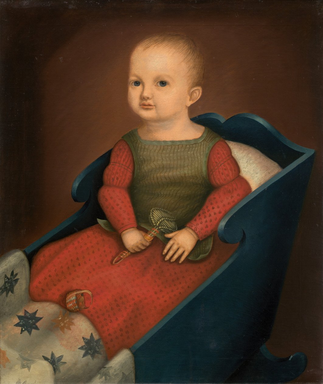 Mavi Beşikteki Bebek, c. 1840. by Unbekannt