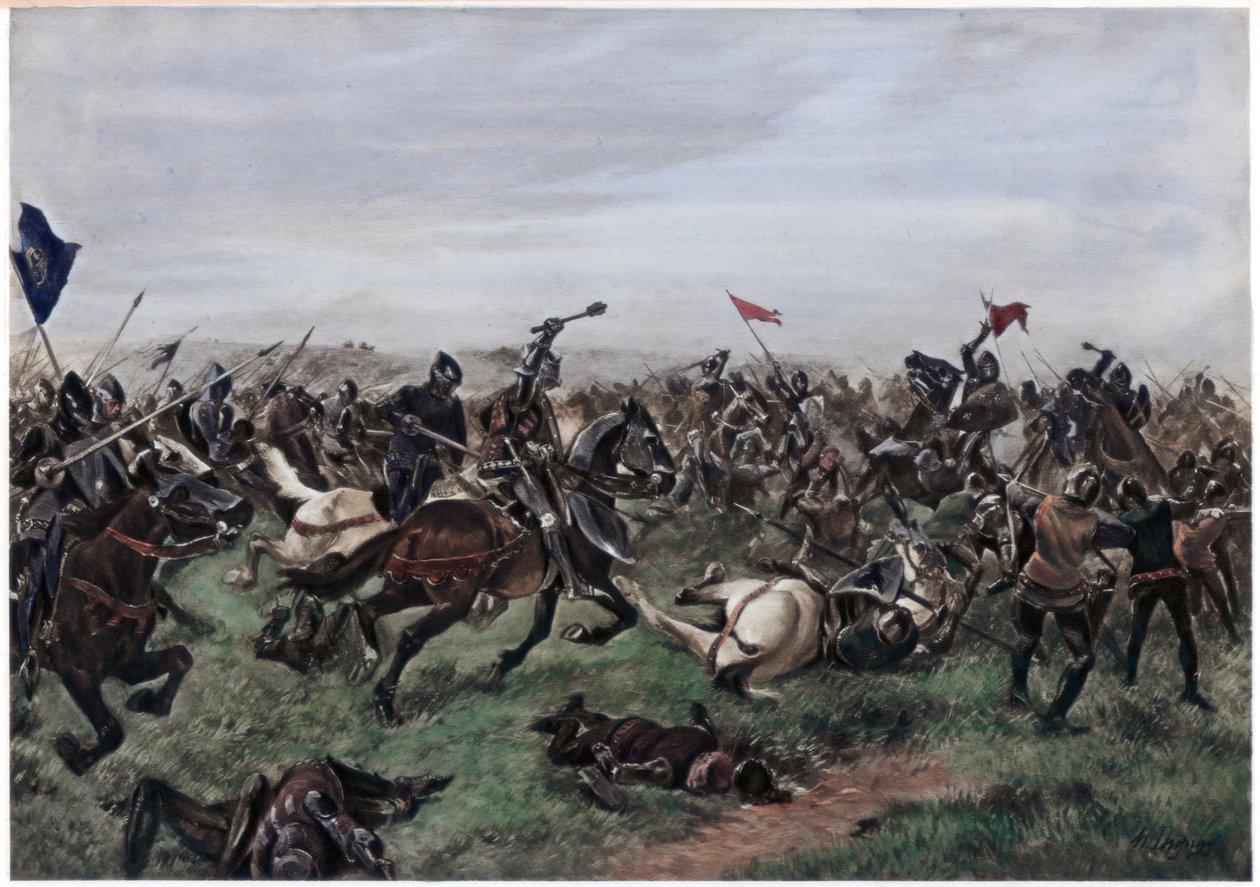 Agincourt Savaşı, 25 Ekim 1415 by Unbekannt