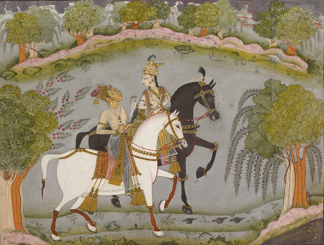 Baz Bahadur ve Rupmati, c1720 by Unbekannt