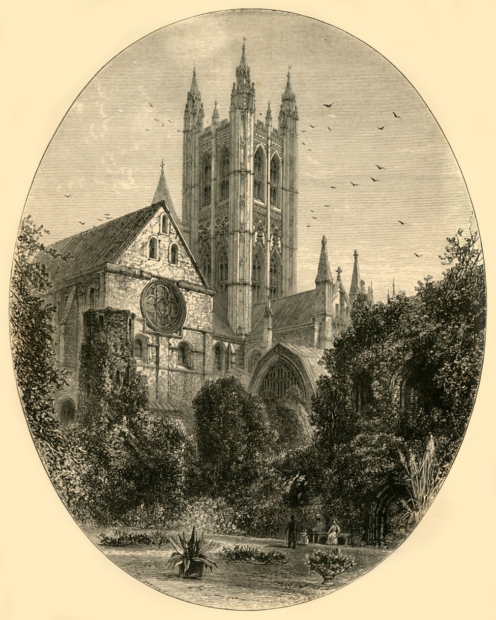 Bell Harry Kulesi, Canterbury Katedrali, 1890. by Unbekannt