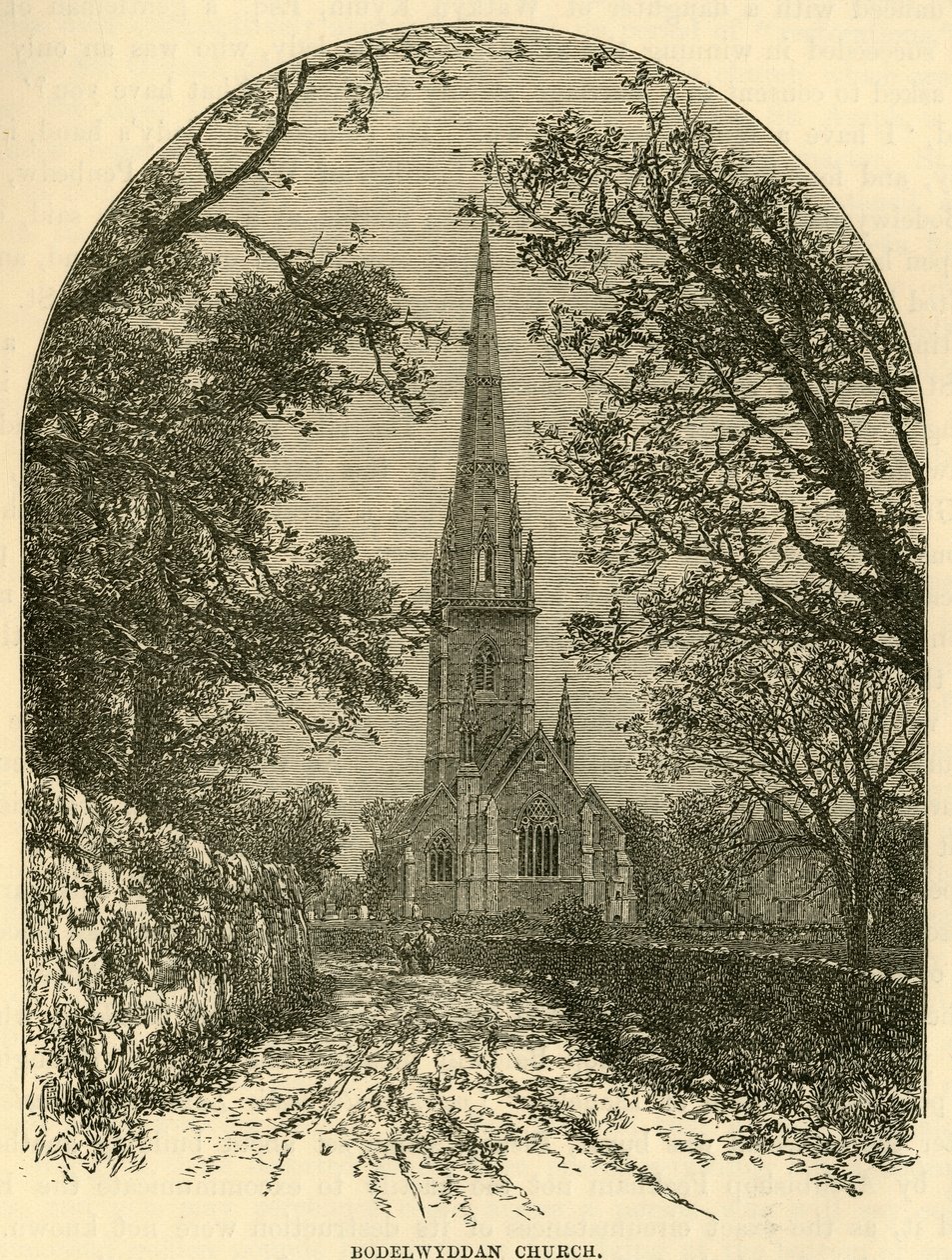 Bodelwyddan Kilisesi, 1898. by Unbekannt