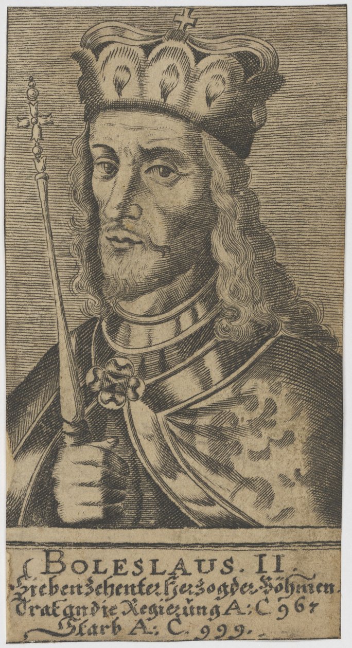 Boleslaus II Dindar, Bohemya Dükü. by Unbekannt