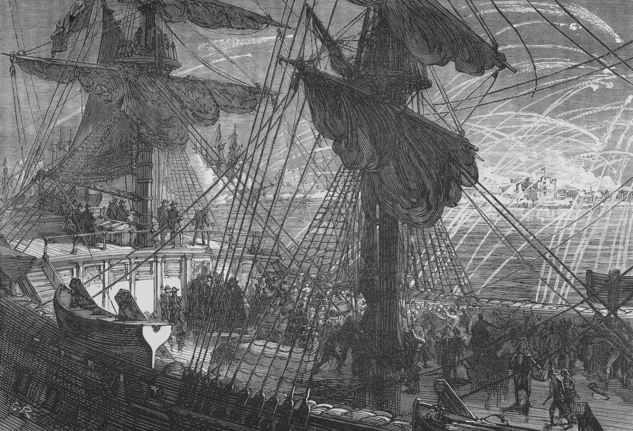 Flushing Bombardımanı, c1880 by Unbekannt