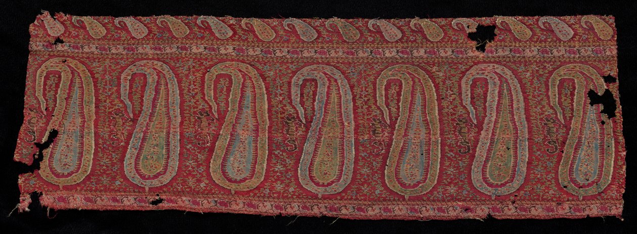 Bir Şal Bordür, 1800