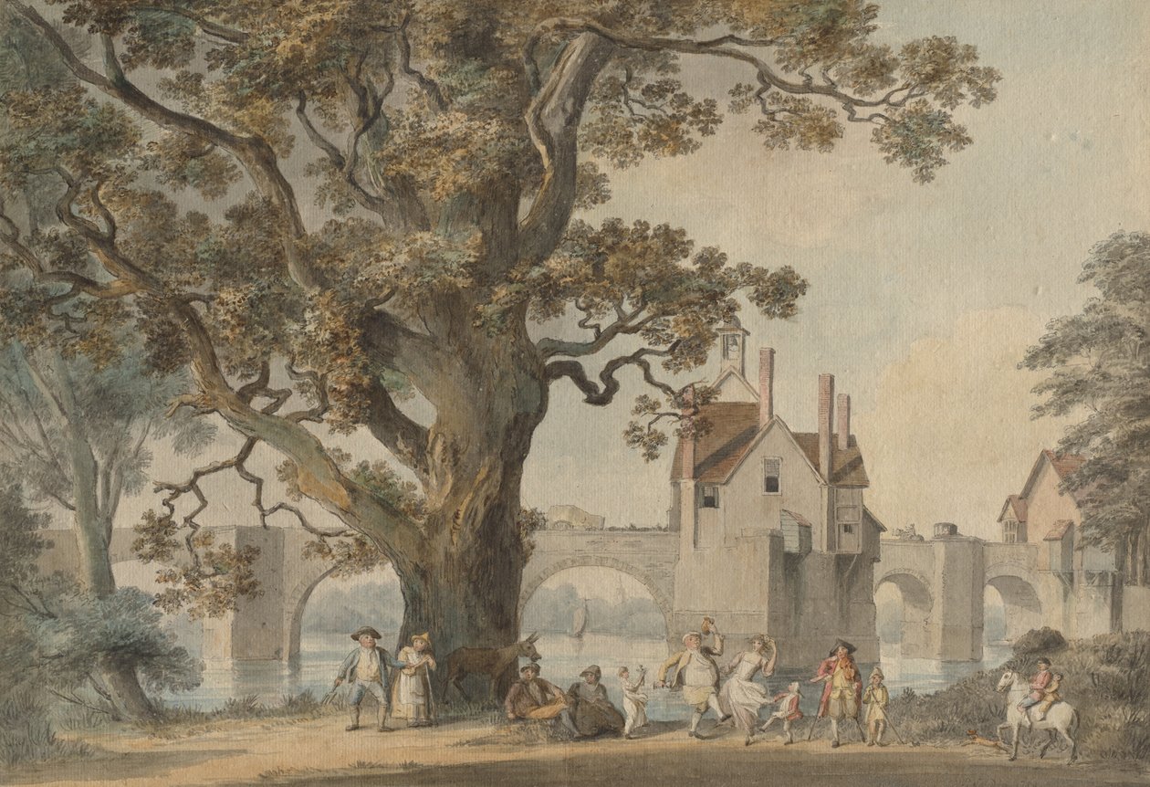 Bridgnorth, Shropshire, c. 1790. by Unbekannt