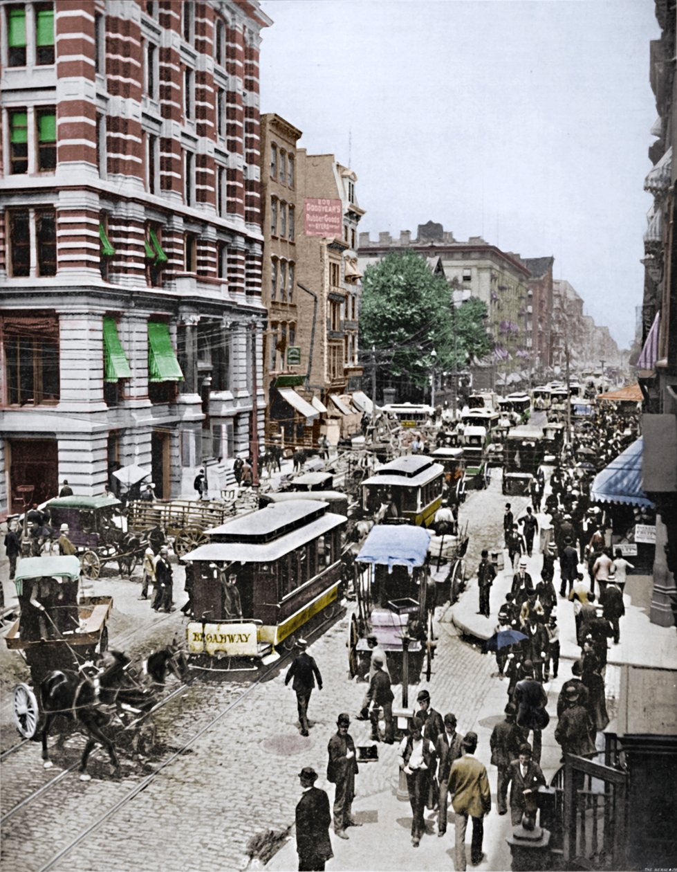 Broadway, New York, 19. yüzyıl by Unbekannt
