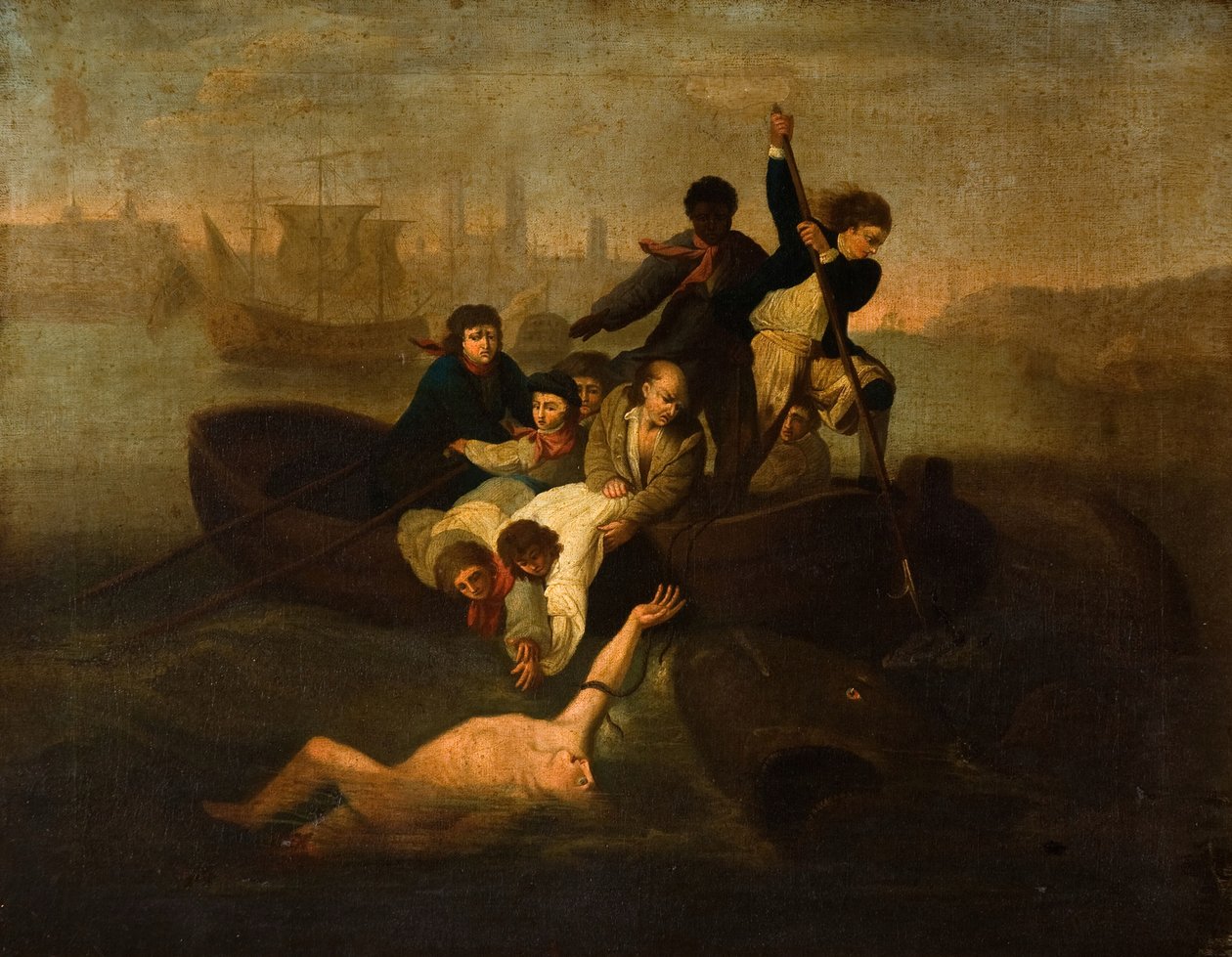 Brook Watson ve Köpekbalığı, 1800-1900. by Unbekannt