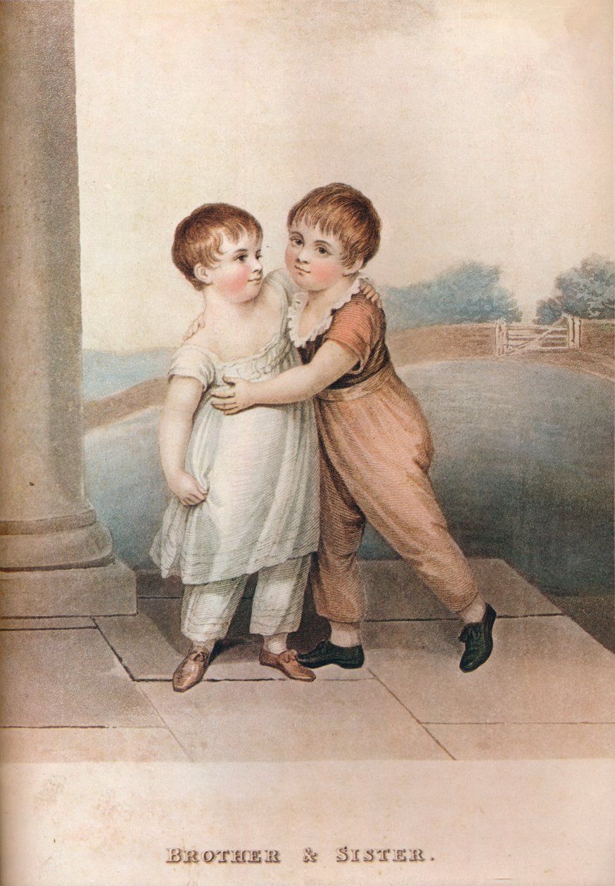 Erkek ve Kız Kardeş, 18. yüzyıl by Unbekannt