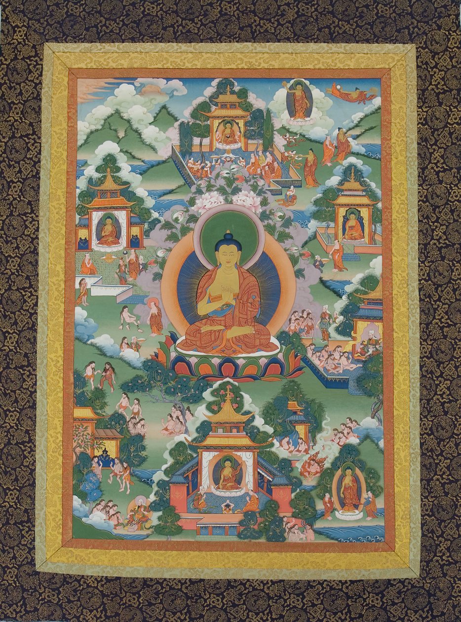 Lotus Kaidesine Oturan Buda, 19. yüzyıl. by Unbekannt