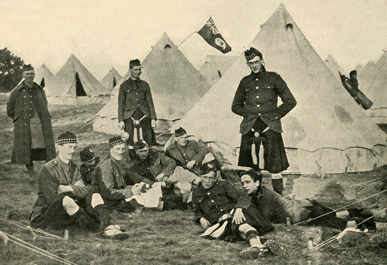 Kanadalı askerler, Birinci Dünya Savaşı, 1914, c1920. by Unbekannt