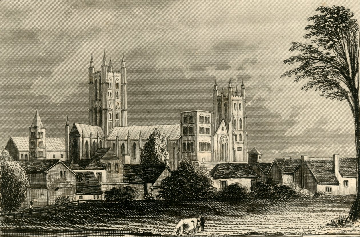 Canterbury Katedrali, Kent, c1845. by Unbekannt
