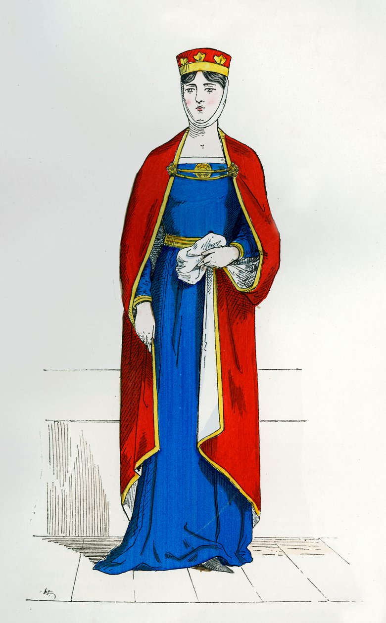 Capetian soylu kadın, c1180-1190 1882-1884 by Unbekannt