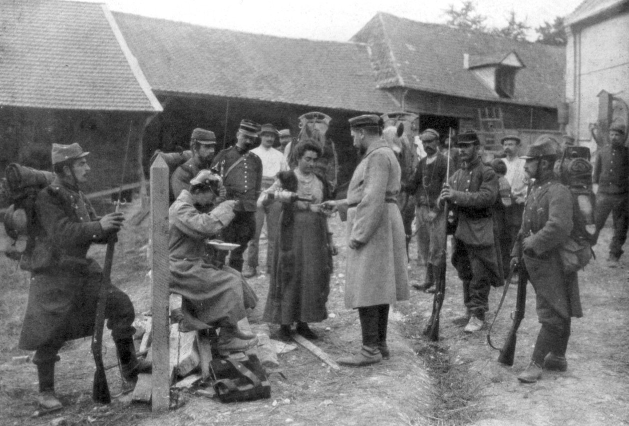 Yakalanan Alman tutsaklar, Fransa, Ağustos 1914 by Unbekannt
