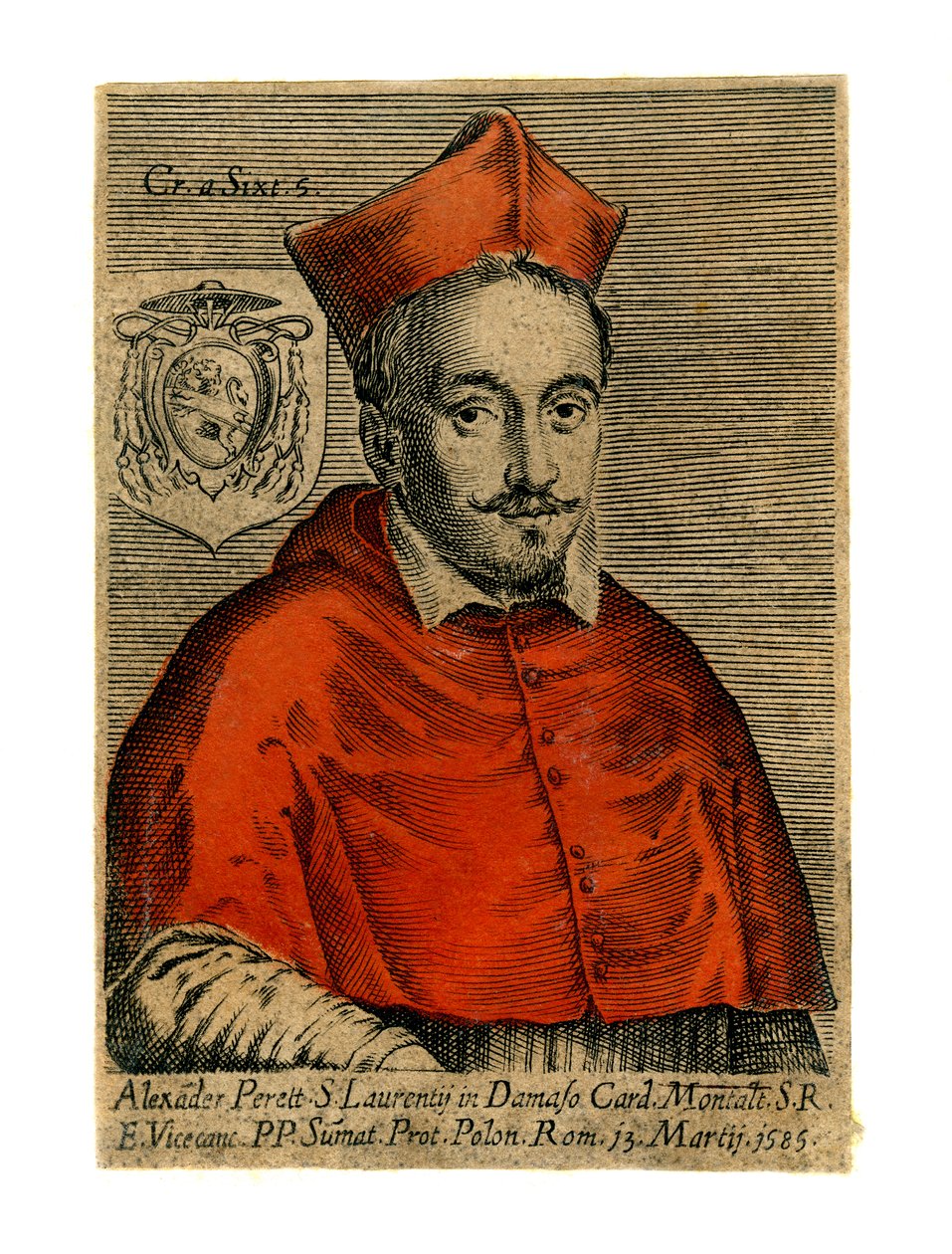 Kardinal Alexander Perett, 1585 by Unbekannt