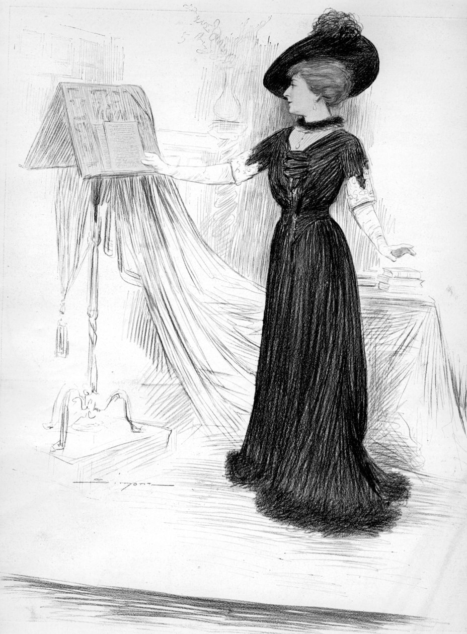 Cecile Sorel, Fransız aktris, 1909 by Unbekannt