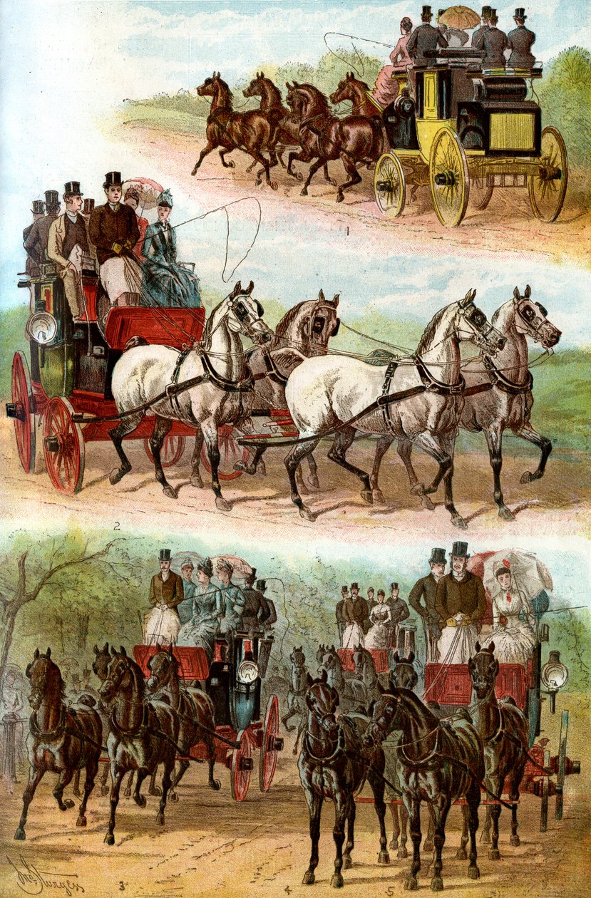 Parkta Ünlü Takımlar, 1887 by Unbekannt