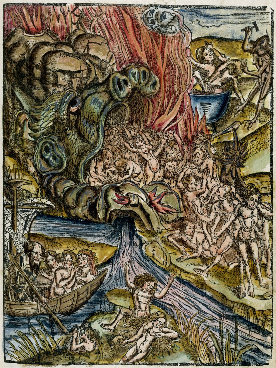 Charon (veya Caron), yeraltı dünyasının kayıkçısı by Unbekannt