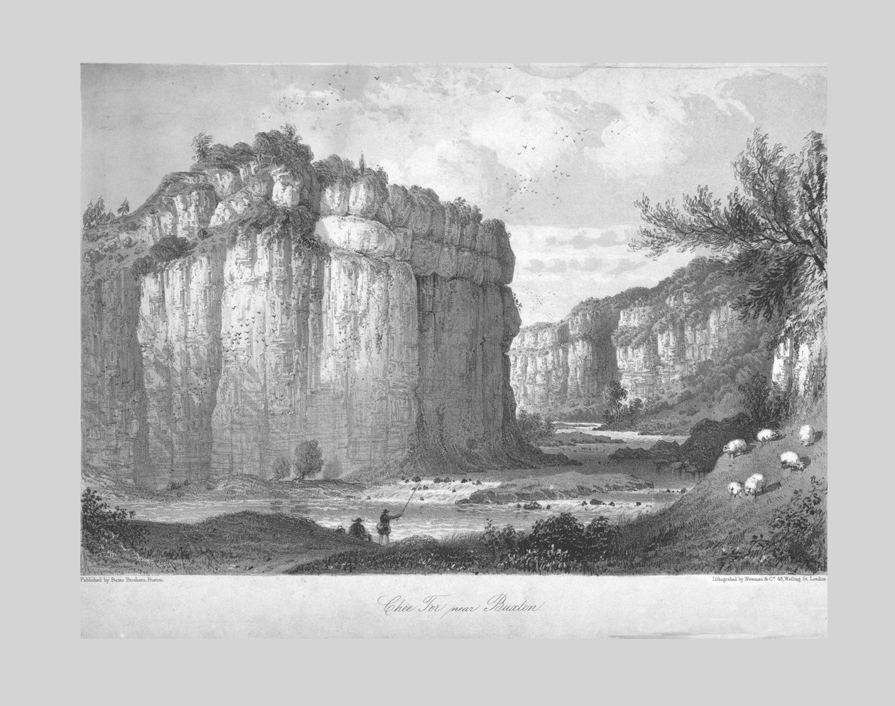 Buxton yakınlarındaki Chee Tor, c1840. by Unbekannt