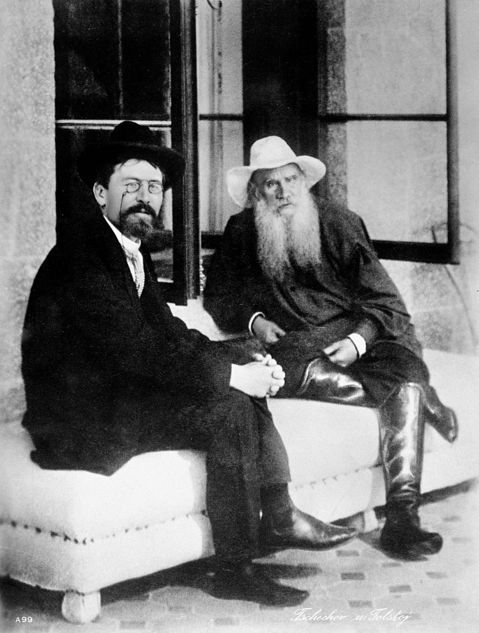 Çehov ve Tolstoy, 19. yüzyıl sonu by Unbekannt
