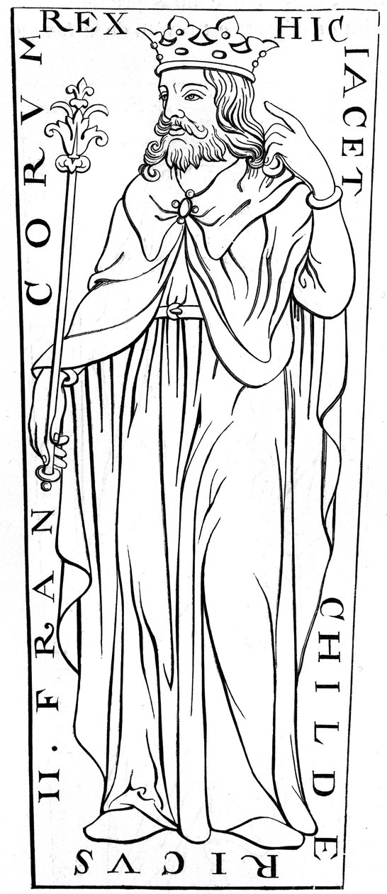 Childeric II c653-675, 12. yüzyıl 1849 by Unbekannt