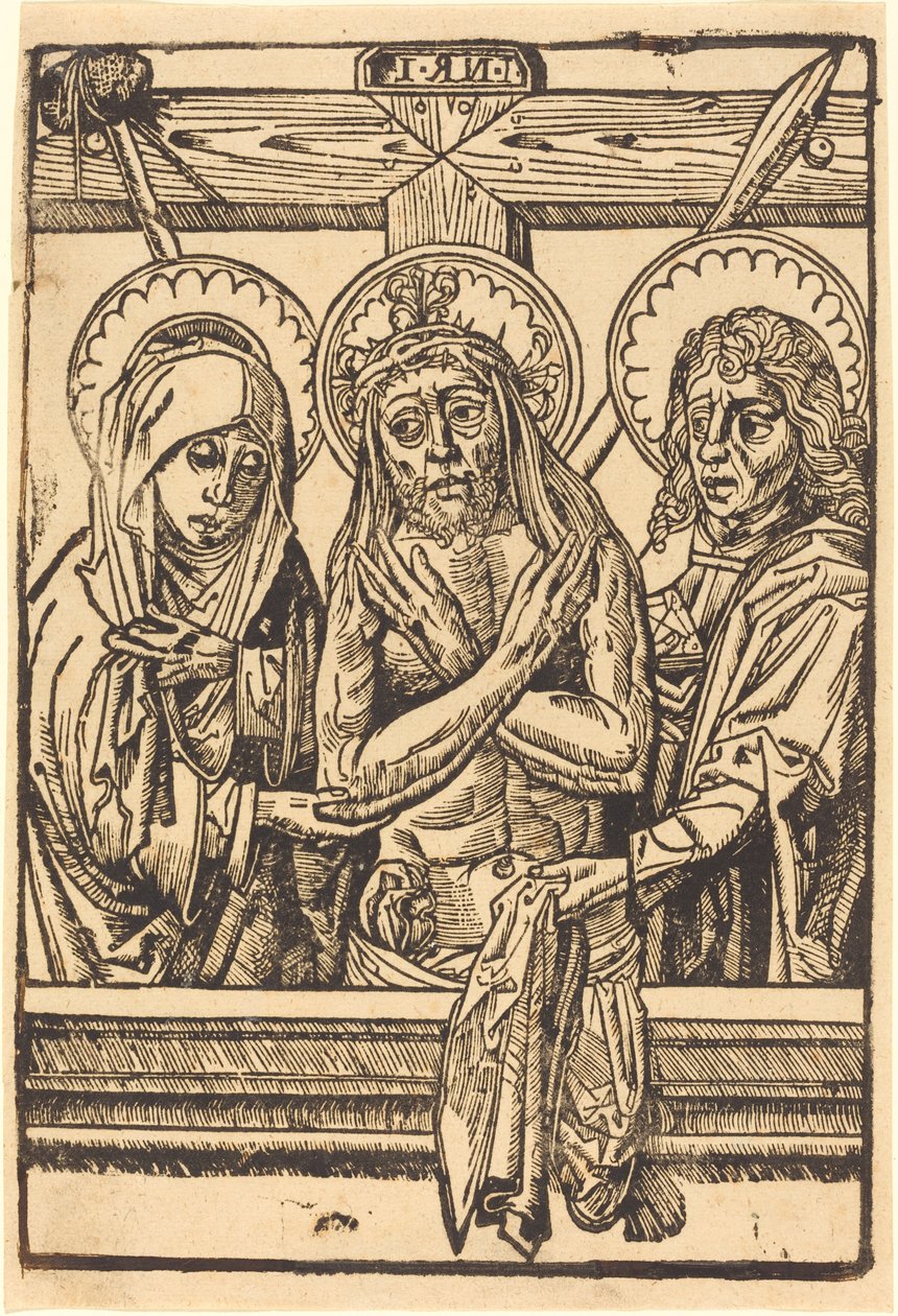 Maria ve John arasındaki İsa, 14801500. by Unbekannt