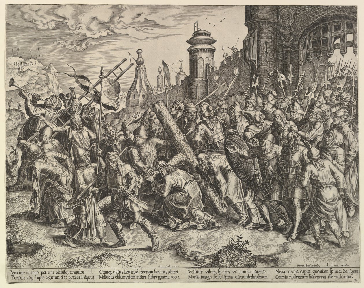 Calvary Yolunda İsa, yaklaşık. 1560. by Unbekannt