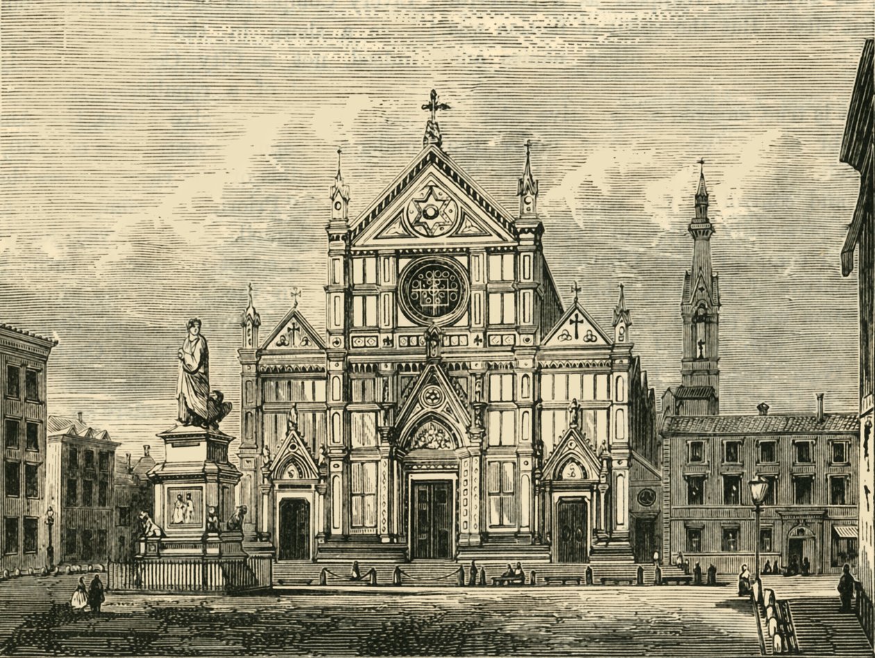 Santa Croce Kilisesi, Floransa, 1890. by Unbekannt