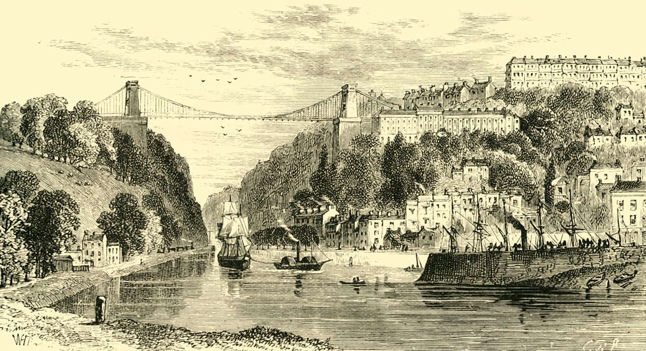 Clifton Asma Köprüsü, 1898. by Unbekannt
