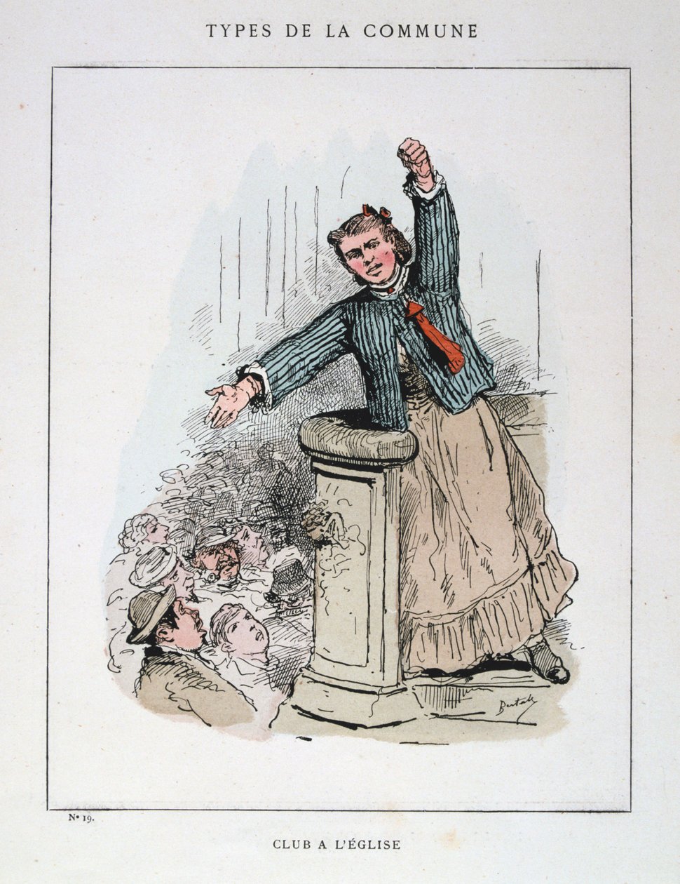 Club a Leglise, Paris Komünü, 1871. by Unbekannt