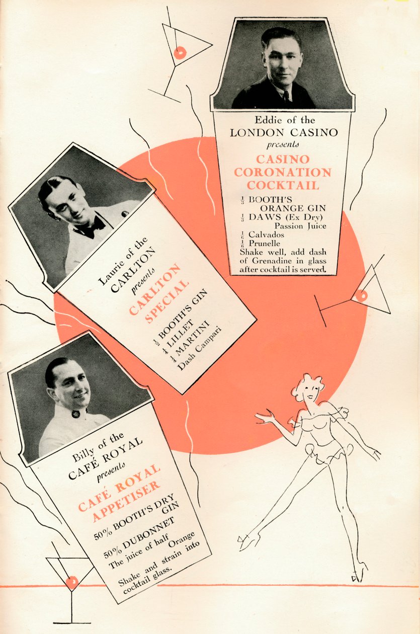 Kokteyl tarifleri, c1935 1935. by Unbekannt