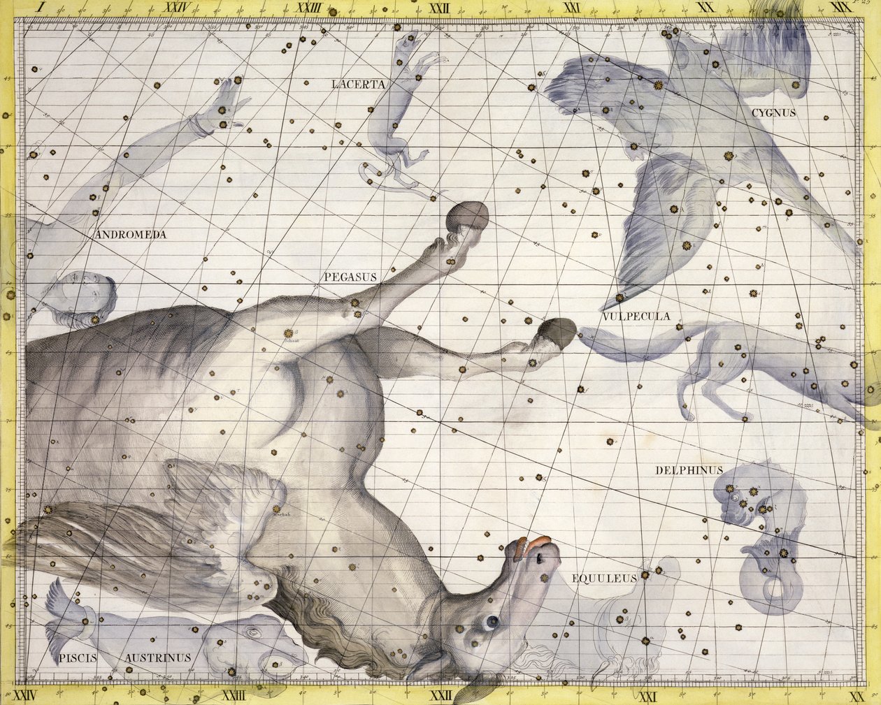 Pegasus Takımyıldızı, 1729 by Unbekannt