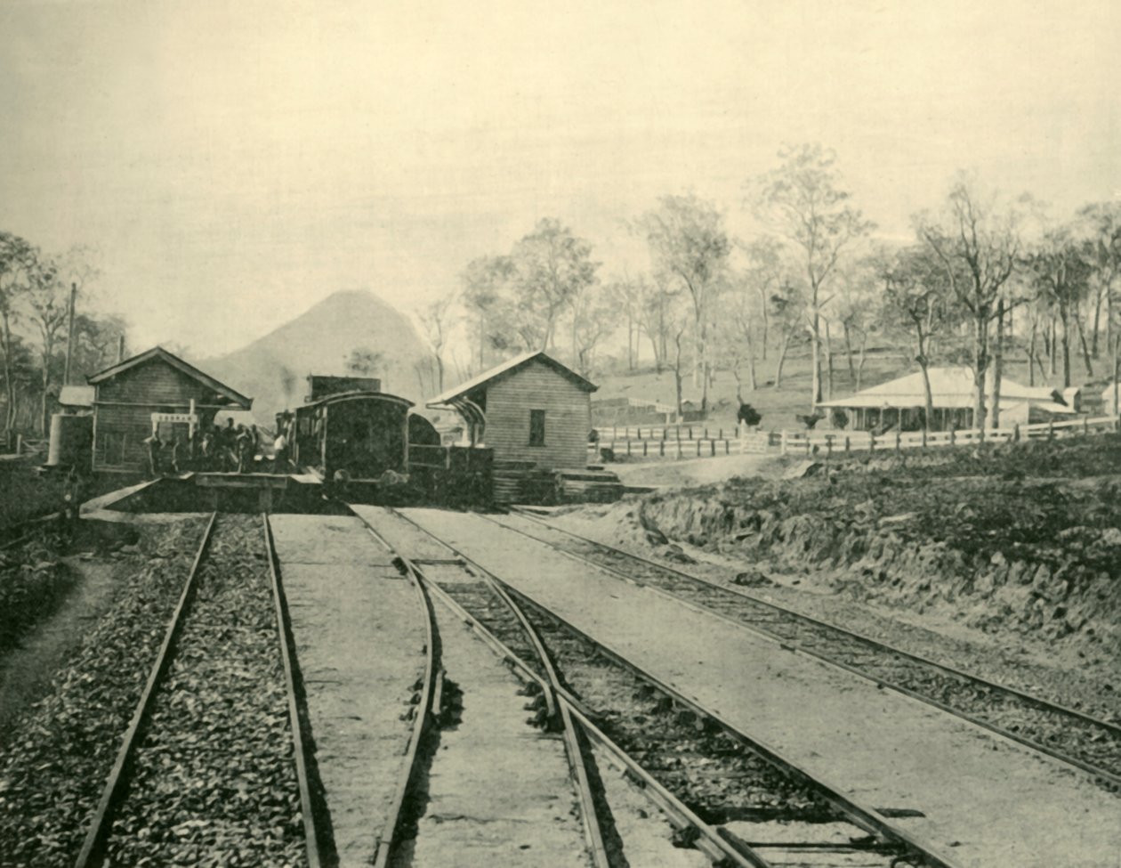Cooran Tren İstasyonu, Queensland, 1901. by Unbekannt