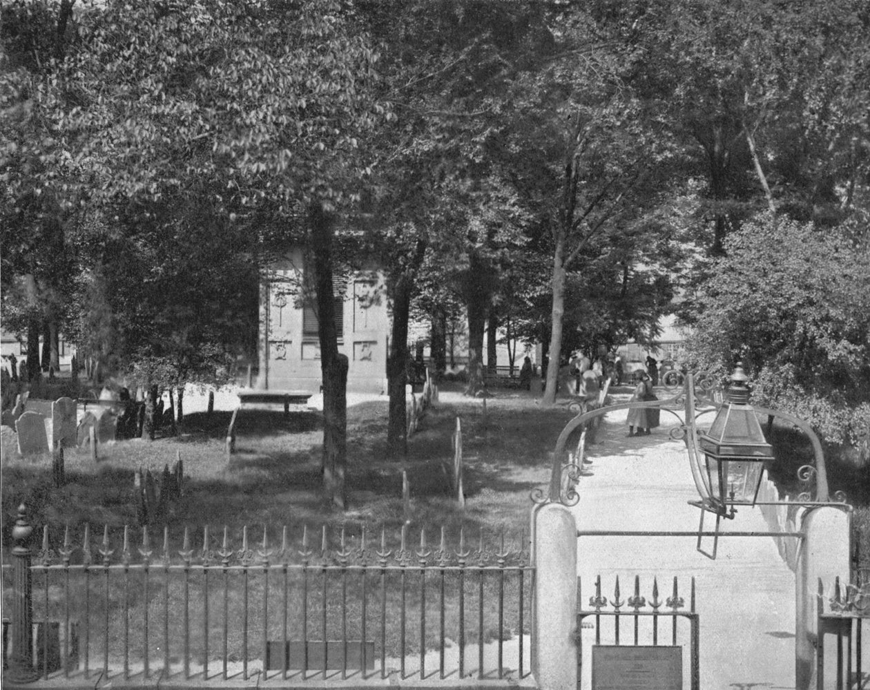 Copps Hill Mezarlığı, Boston, ABD, c1900. by Unbekannt