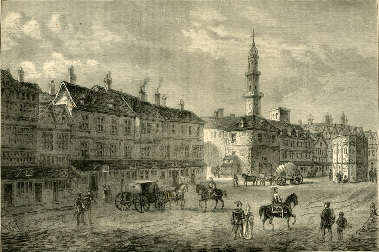 Cornhill, 1630, c1872. by Unbekannt