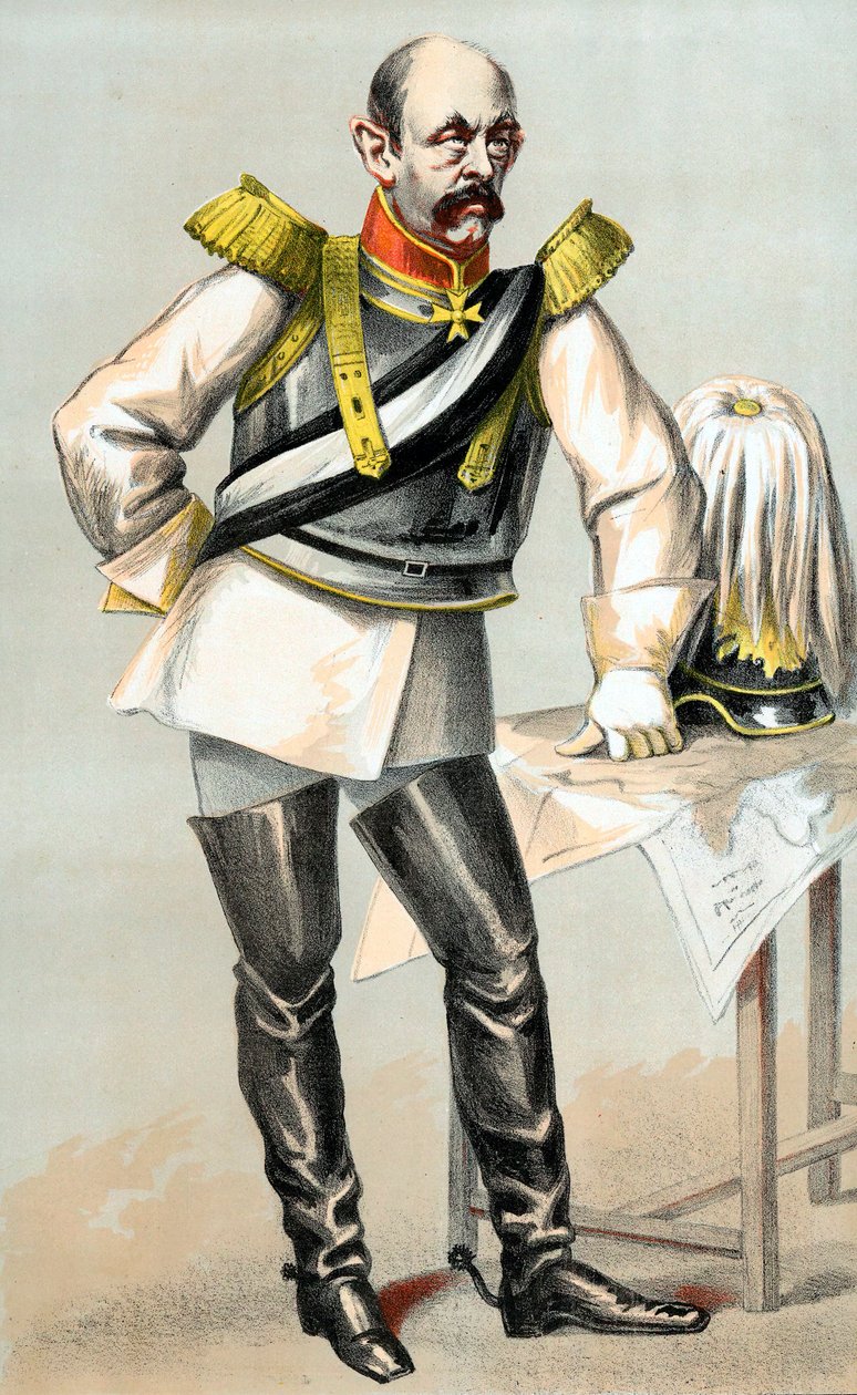 Kont Otto von Bismarck, Prusya-Alman devlet adamı, 1870 by Unbekannt