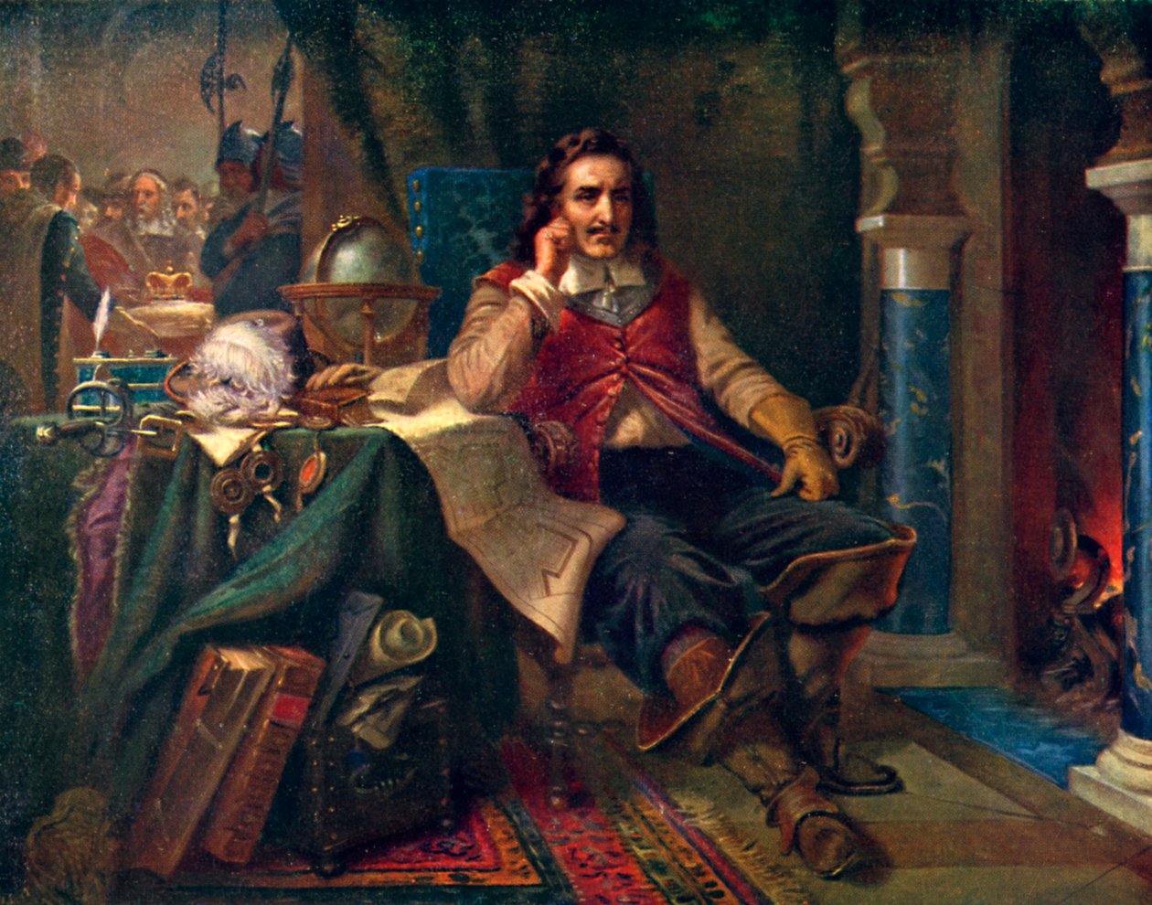 Cromwell Tacı reddediyor, 1925 by Unbekannt