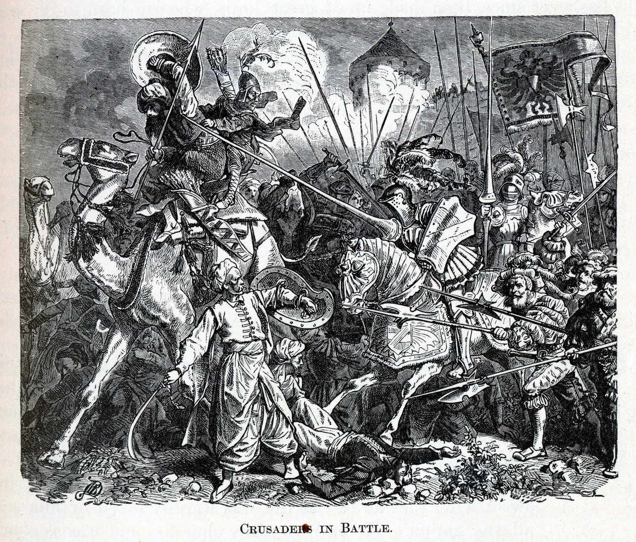Savaşta Haçlılar, 1882 by Unbekannt