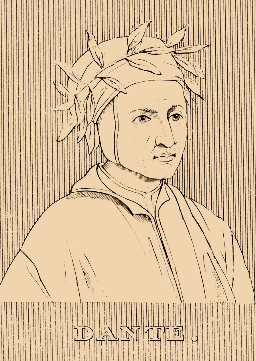 Dante, c1265-1321, 1830. by Unbekannt